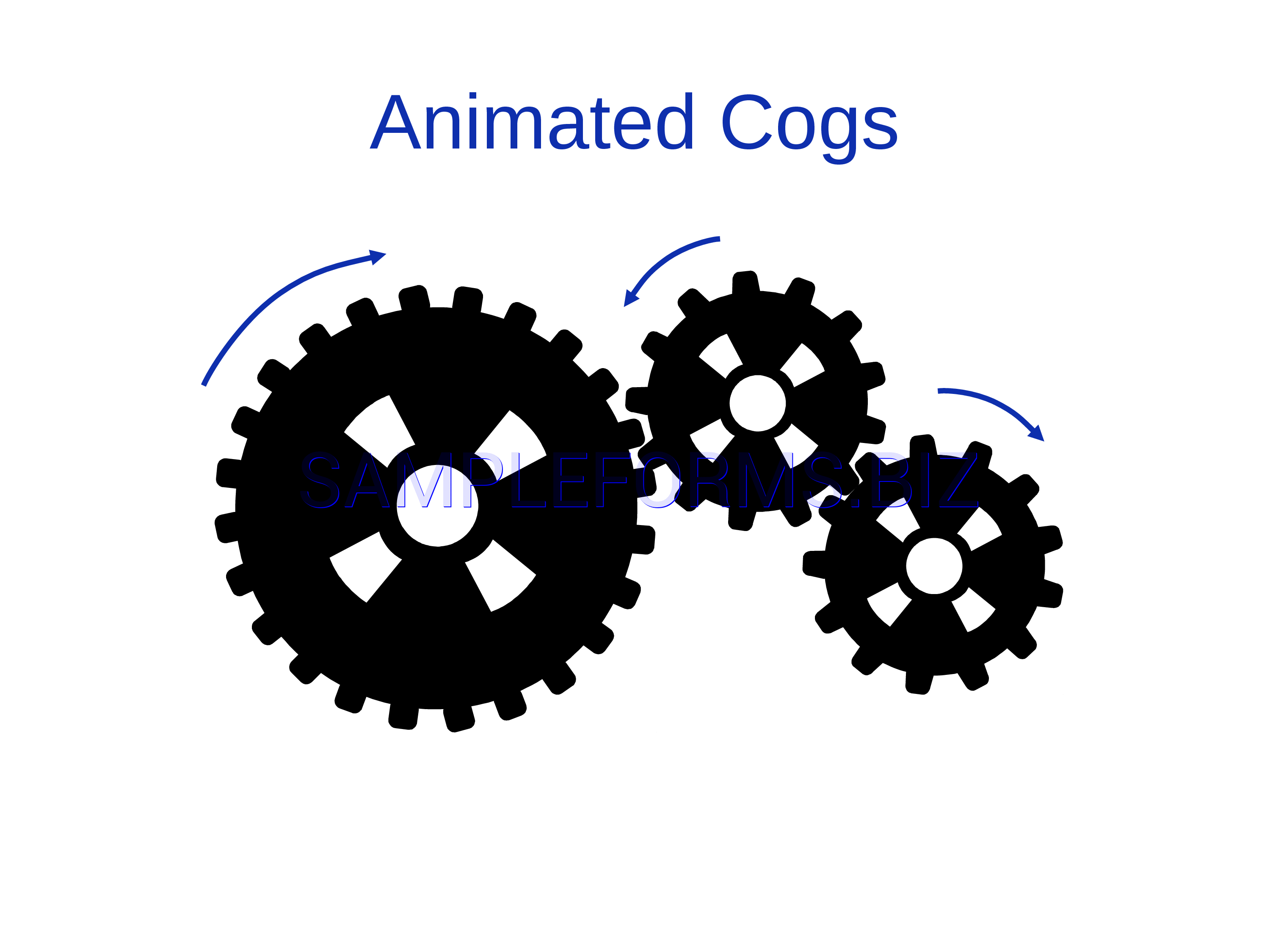 Preview free downloadable Animated Cogs PowerPoint Template in PDF (page 1)